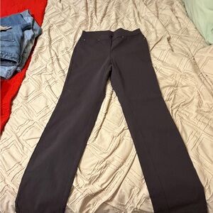 Rafaella Charcoal Straight-Leg Dress Pants